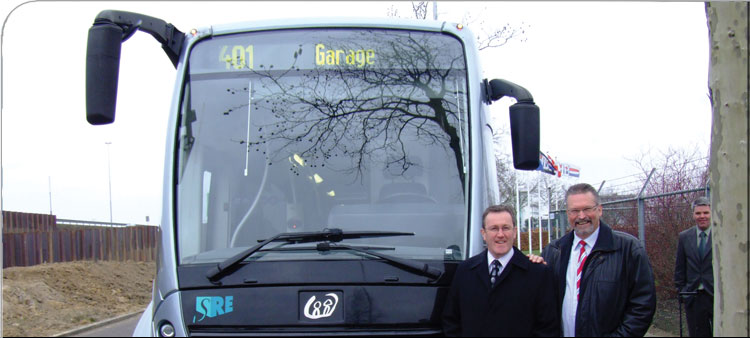 Conor Murphy pictured with Jos Jansen, Marketing Manager for Phileas Rapid Transit System, in Eindhoven